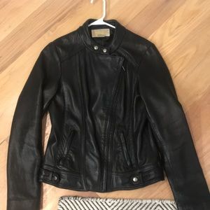 Michael kors leather jacket